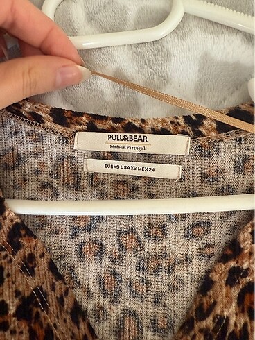 xs Beden Pull and bear leopar desenli elbise