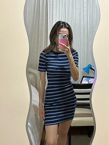 H&M H&M çizgili elbise
