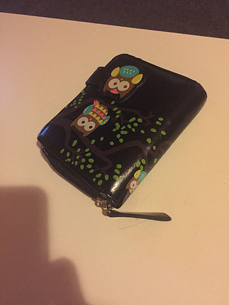 Baykuş desenli cüzdan