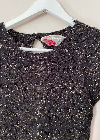 Siyah Desenli Triko Kazak - Görsel 4