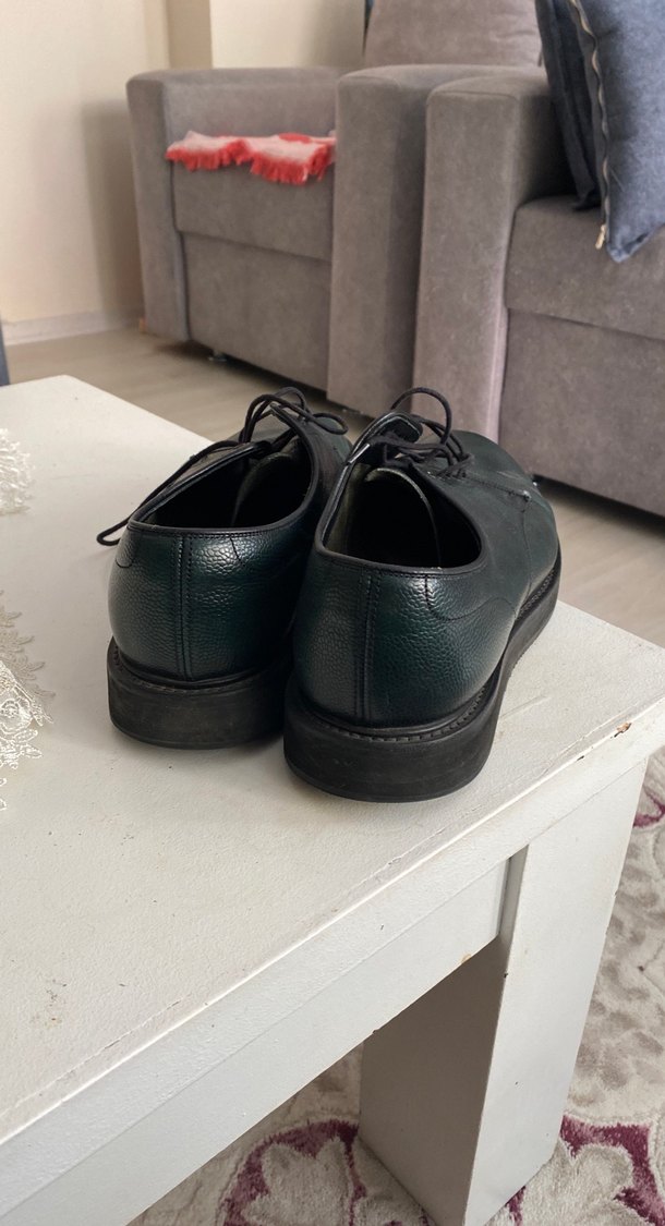 Koyu Yeşil Erkek Klasik Ayakkabı - Görsel 3