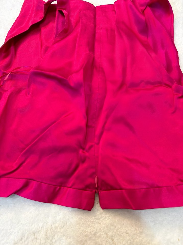 Pembe Kolsuz Straplez  Bluz - Görsel 3