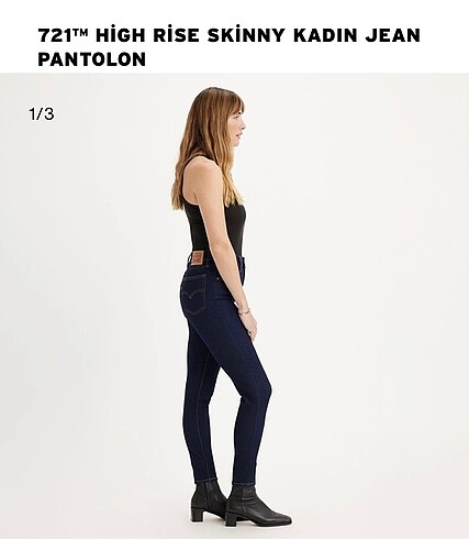xs Beden Levis diz detaylı yüksek bel jean