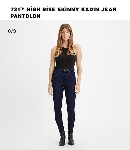 Levis Levis diz detaylı yüksek bel jean
