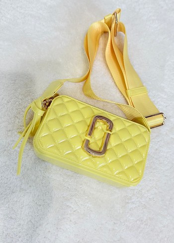 Sarı Kapitone Kadın Çapraz Çanta - Görsel 2
