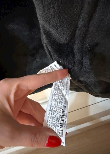 Siyah Kürklü Deri Biker Ceket - Görsel 5