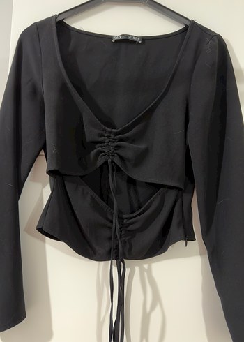 Zara Siyah Bluz - Görsel 5
