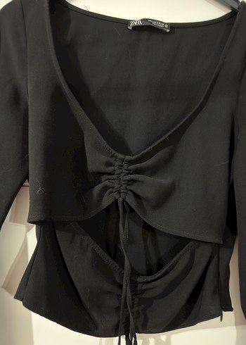 Zara Siyah Bluz - Görsel 2
