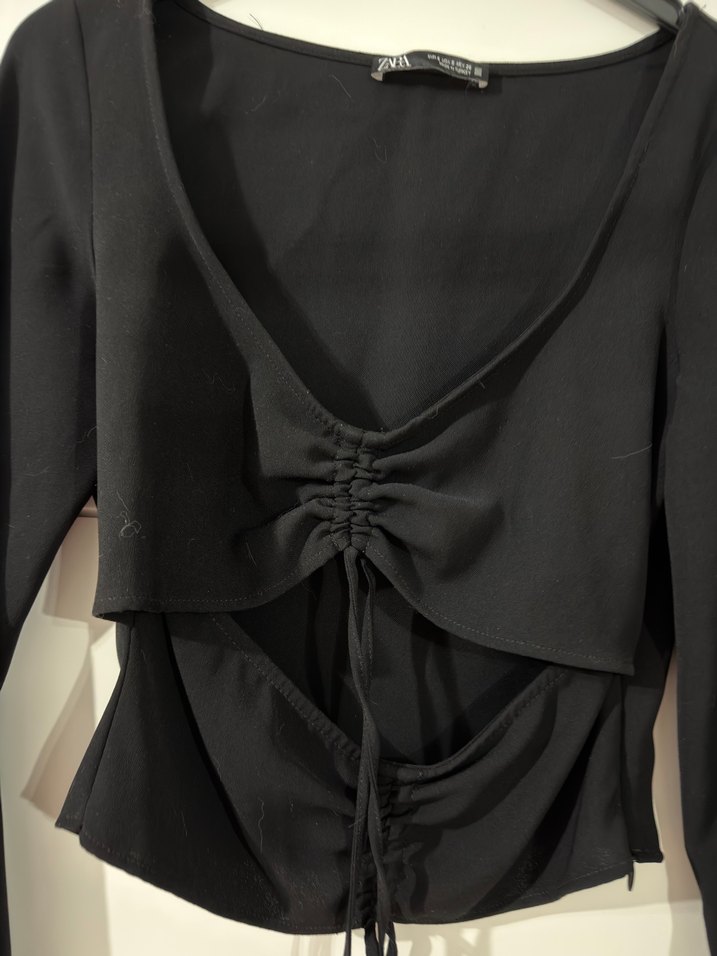 Zara Siyah Bluz - Görsel 2