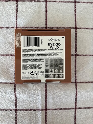  Beden Loreal far paleti