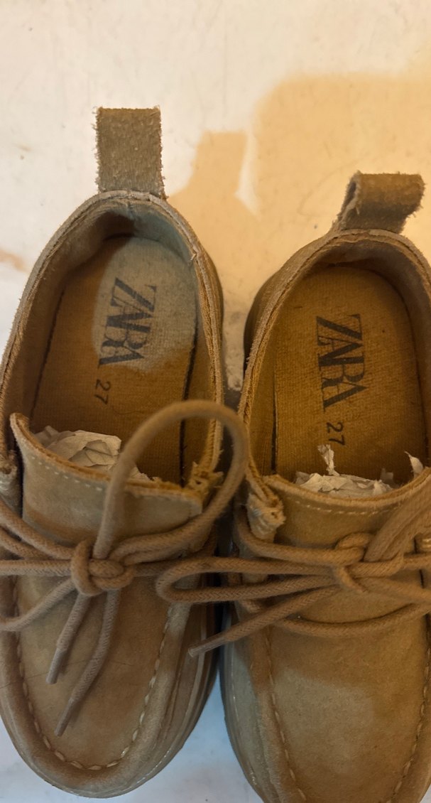 Bej Süet Erkek Çocuk Loafer Ayakkabı - Görsel 2