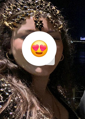 Altın Renkli Siyah Boncuklu Gotik Taç - Görsel 6