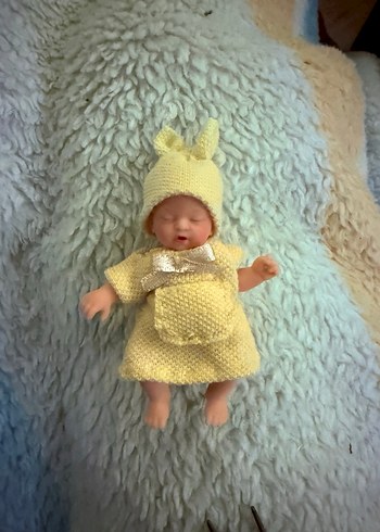 My mini baby zuru sarı elbise şapka - Görsel 4