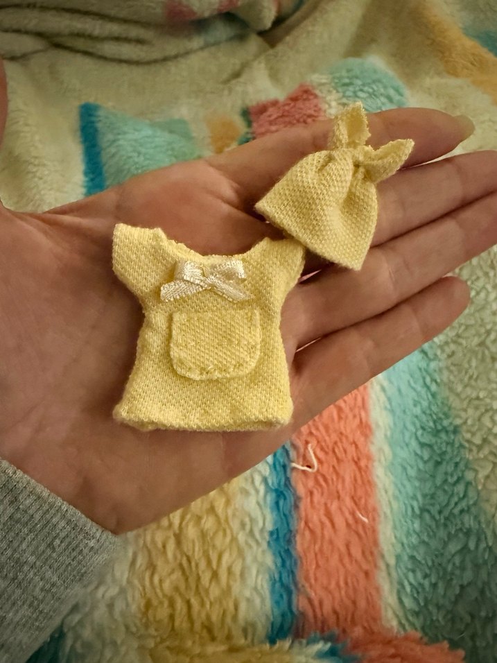 My mini baby zuru sarı elbise şapka - Görsel 2