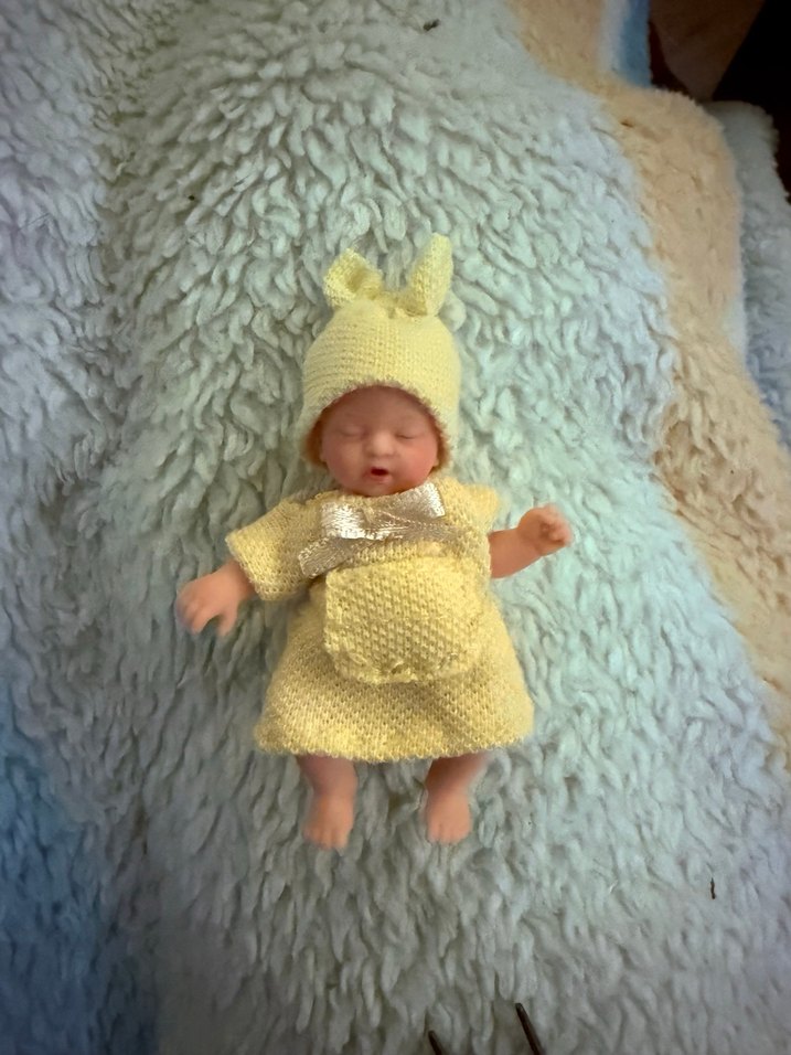 My mini baby zuru sarı elbise şapka - Görsel 4