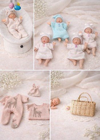 My mini baby zuru minyatür reborn - Görsel 8