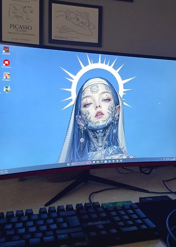 zeiron gaming monitor - Görsel 2