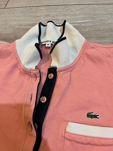 s Beden pembe Renk Lacoste Pembe Polo Yaka Tişört