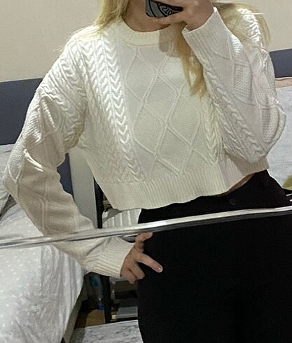 Bershka örgü kazak