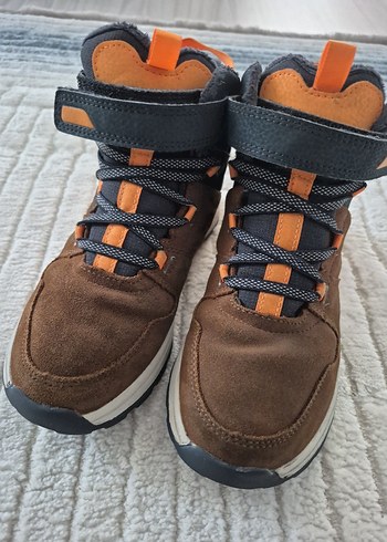 Decathlon Kahverengi Erkek Çocuk Botları Velcro
