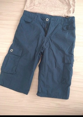 LC Waikiki Erkek Gri Denim Rahat Kesim Şort