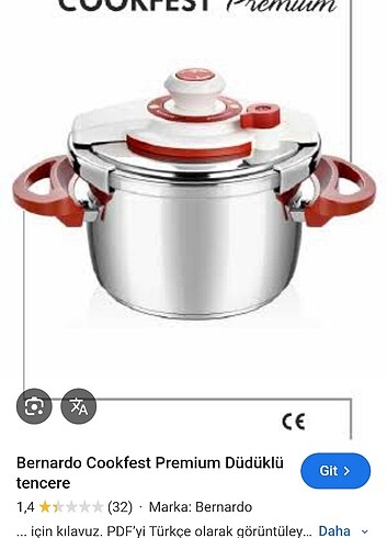 Bernardo cookmate tencere