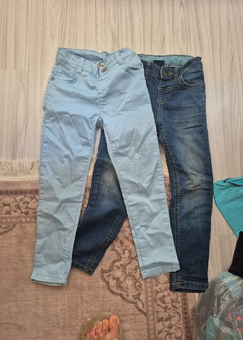 Erkek Çocuk Kot Pantolon - Düğmeli, Koyu Mavi - Görsel 2