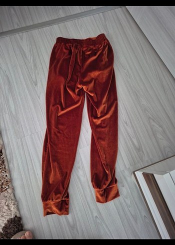 Bordo Süet Rahat Kesim Kadın eşofman. - Görsel 2