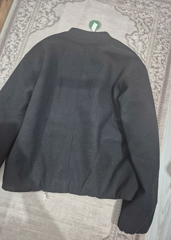 Siyah Fermuarlı Kadın Kısa Ceket - Görsel 5