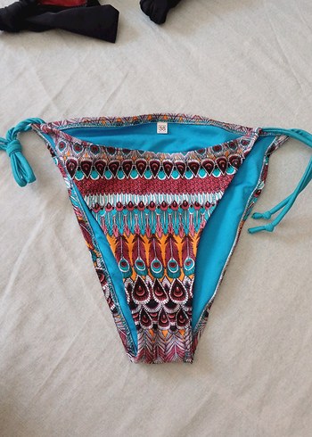Renkli Bohem Desenli Bikini Altı