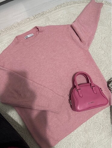 m Beden zara kazak pembe