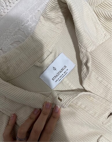 Stradivarius stradivarius kadife fitilli gömlek ceket