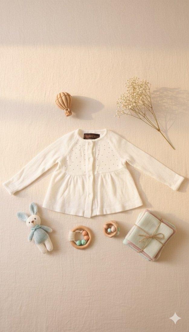 Beyaz Bebek Gömleği - Görsel 3