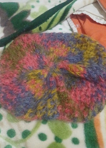 Renkli Örgü Kadın Bere - Görsel 2