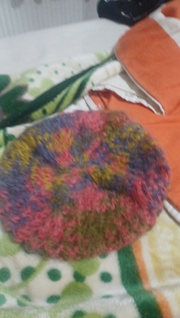 Renkli Örgü Kadın Bere - Görsel 5