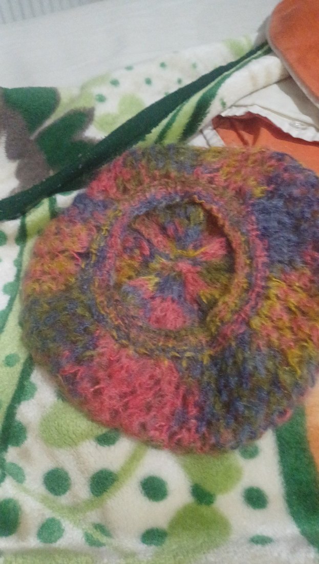 Renkli Örgü Kadın Bere - Görsel 3