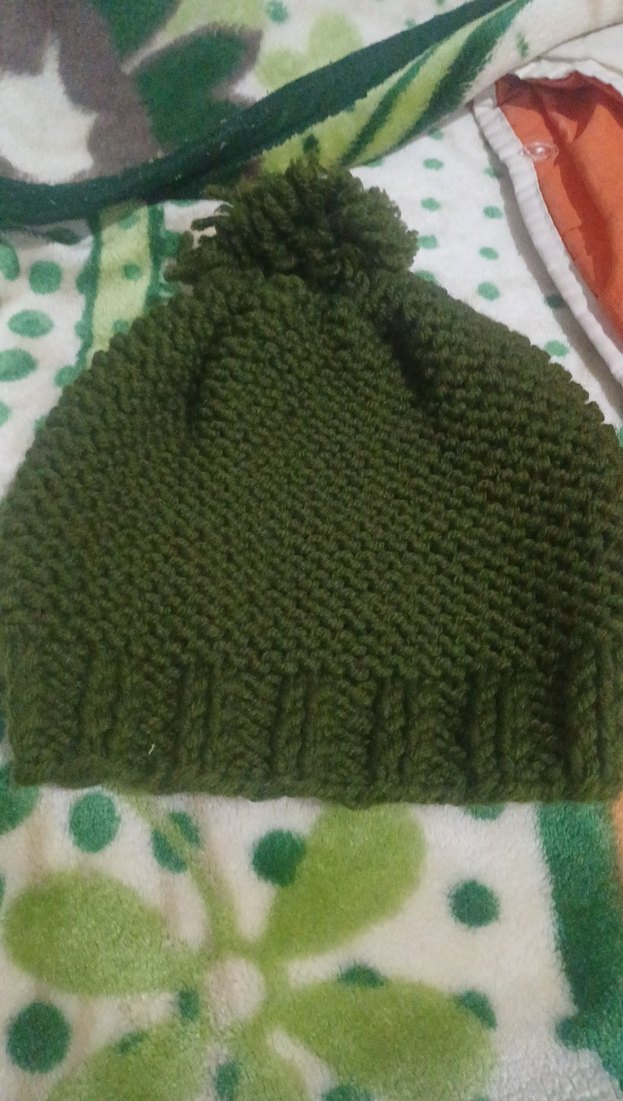 Kadın Örgü Yeşil Bere - Görsel 2