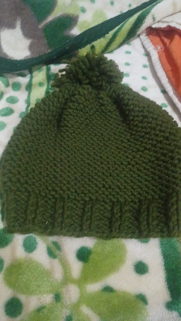 Kadın Örgü Yeşil Bere - Görsel 4