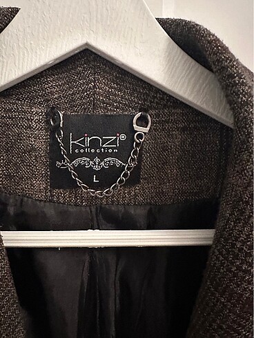 l Beden Kahverengi Blazer Ceket