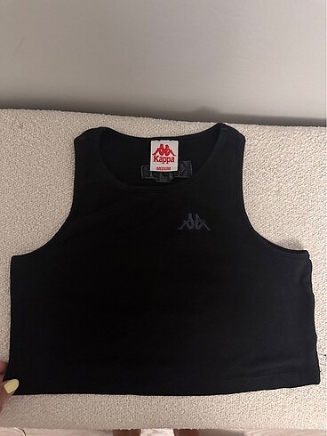 Kappa Siyah Crop Atlet