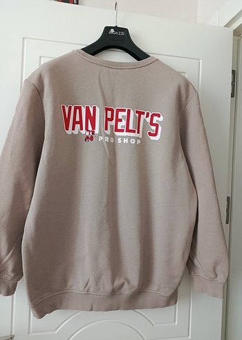 xl Beden Bej Uzun Kollu Kadın Sweatshirt