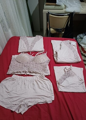 Pierre Cardin penye gecelik sabahlık takımı 