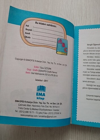  Beden İngilizce Türkçe resimli sözlük ilkokul
