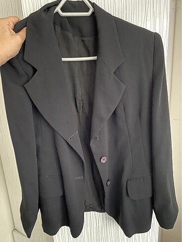 siyah vatkalı blazer ceket ölçülü