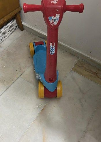 Renkli Çocuk Scooter'ı Mavi - Görsel 2