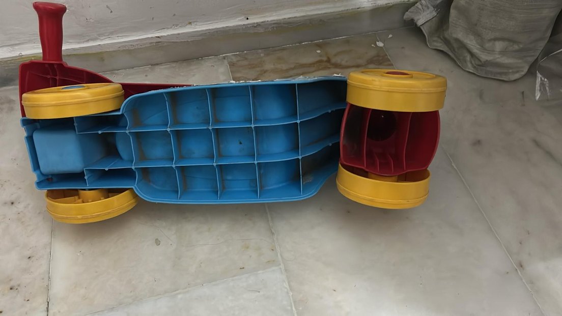 Renkli Çocuk Scooter'ı Mavi - Görsel 4