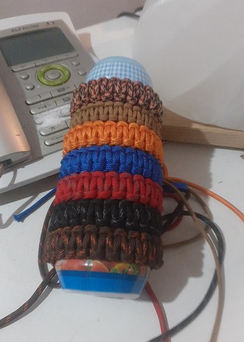 Renkli Erkek Bağcık Seti bileklikk - Görsel 3