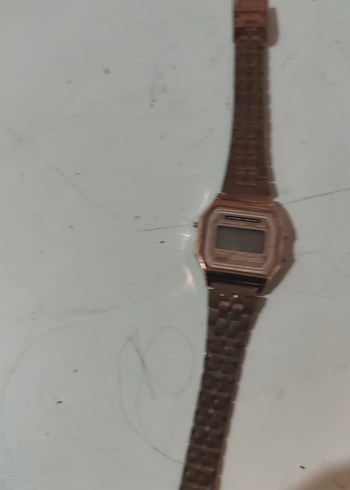 Kahverengi Vintage Kadın Dijital Saat denemedim - Görsel 4