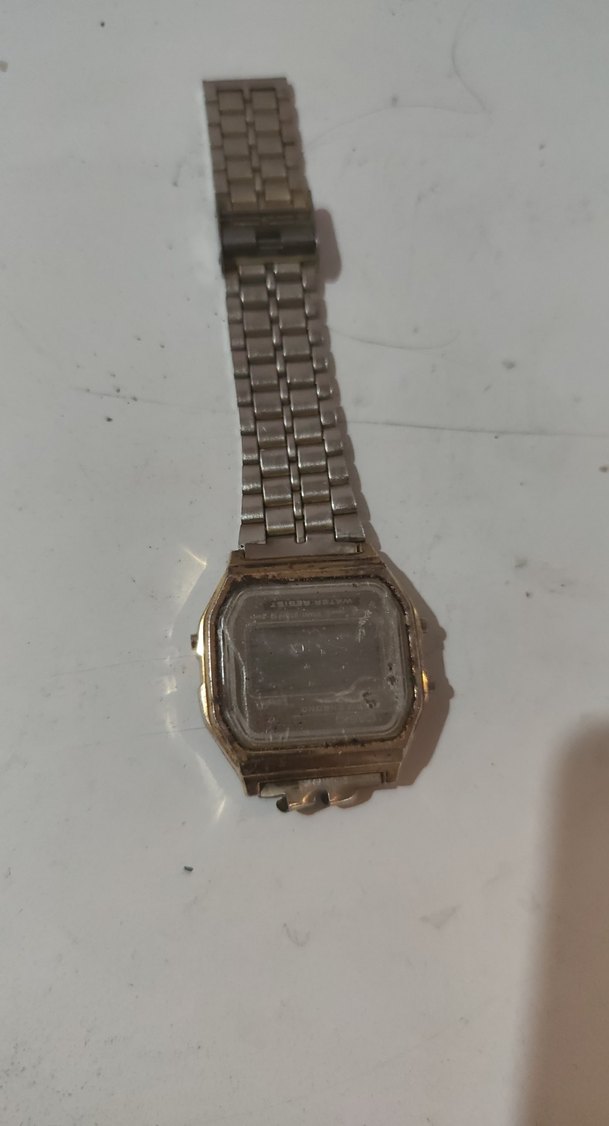 Vintage Parlak Altın Kadın Kol Saati parca - Görsel 2