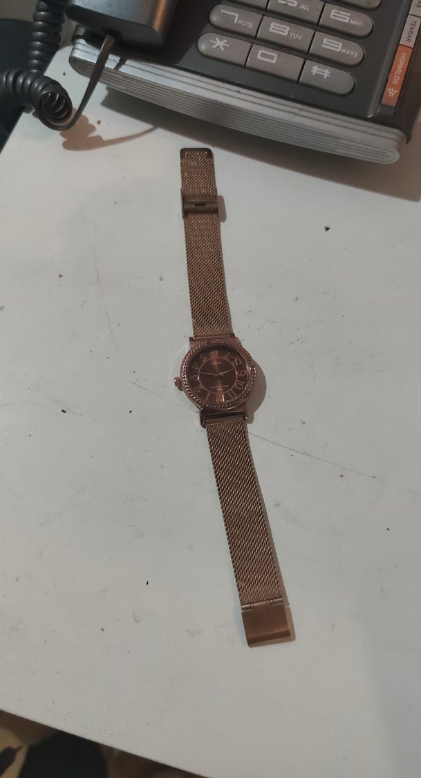 Kahverengi Parlak Kemerli Kadın Saati denemedim - Görsel 2